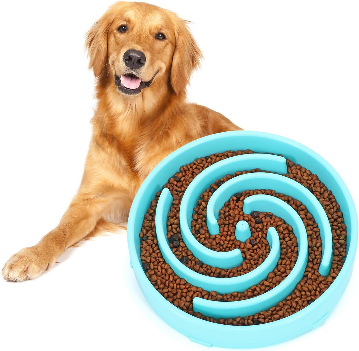 Slow Feeder Dog Bowl - Non-Slip Maze Design for Small, Medium & Large Dogs (Promotes Healthy Eating, Prevents Bloatin & Choking, Interactive Puzzle Feeder) 